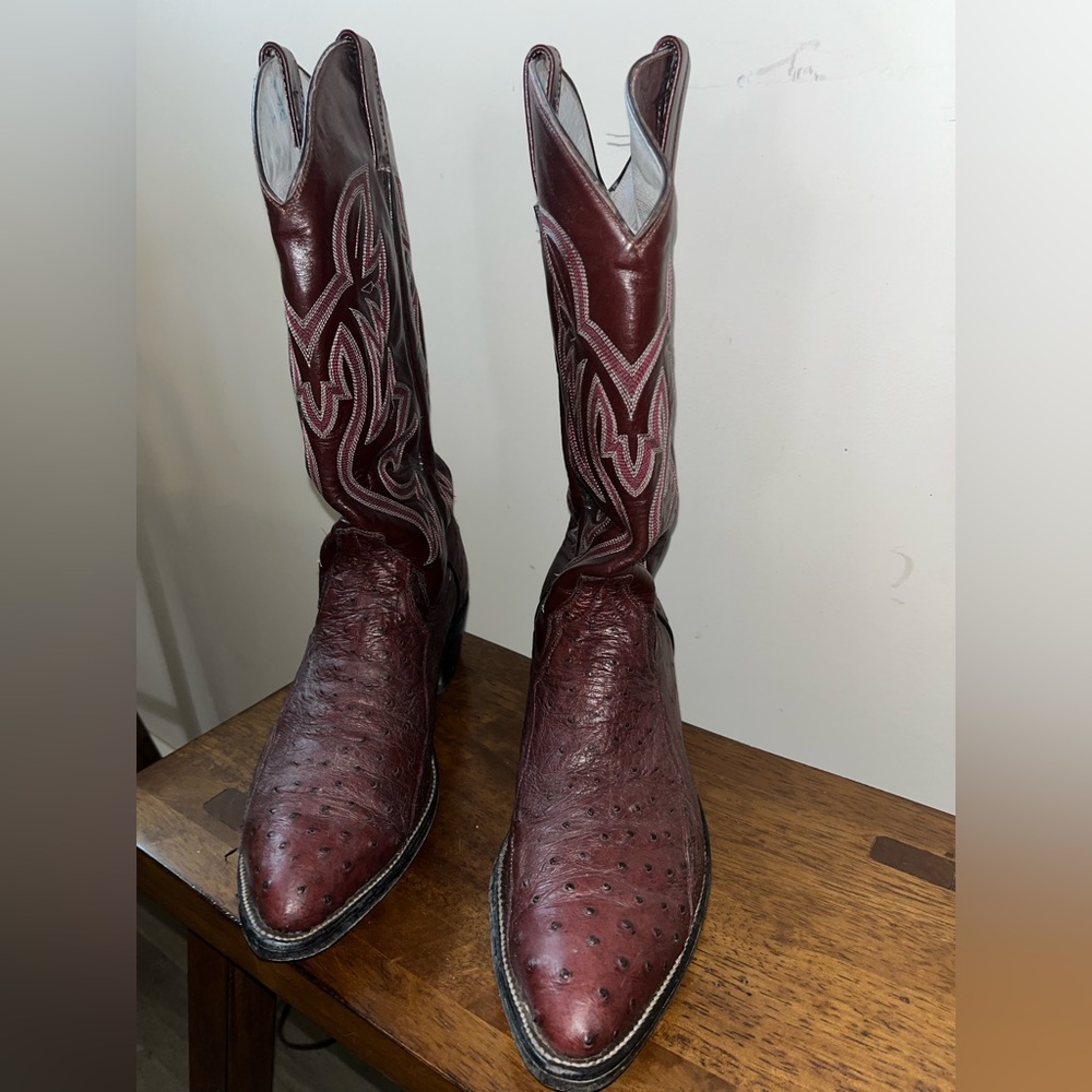 Cowtown Branded ostrich boots